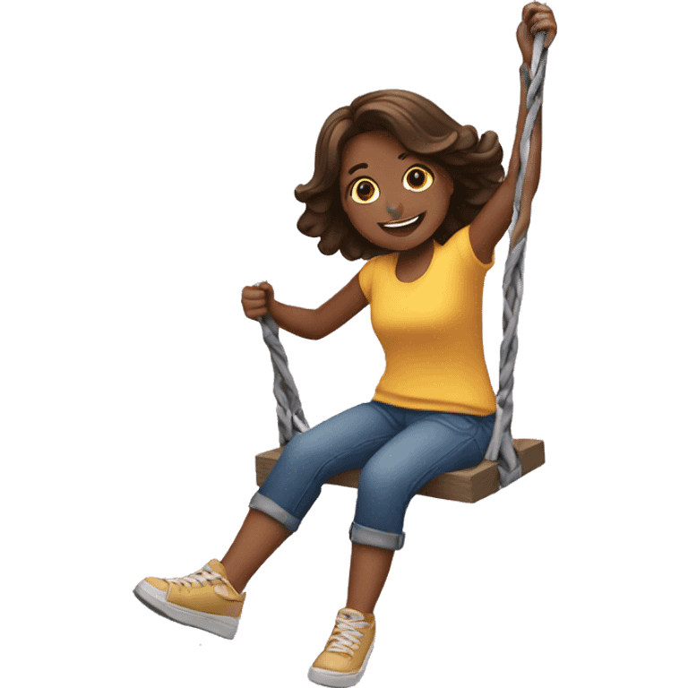 Girl Swinging emoji