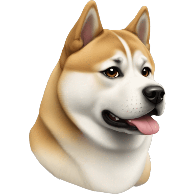 American akita inu with Sheppard emoji