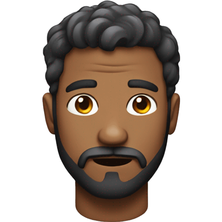 Guy with bad facial hair emoji