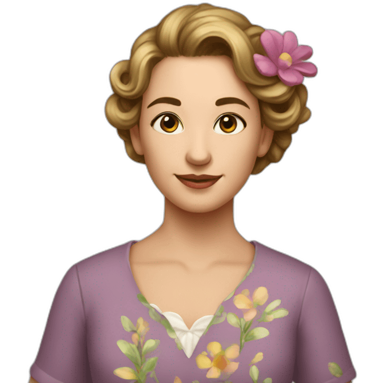 Fleur peinture emoji