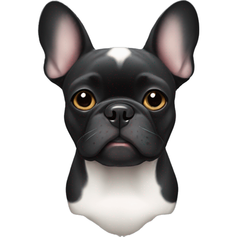 black french bulldog emoji