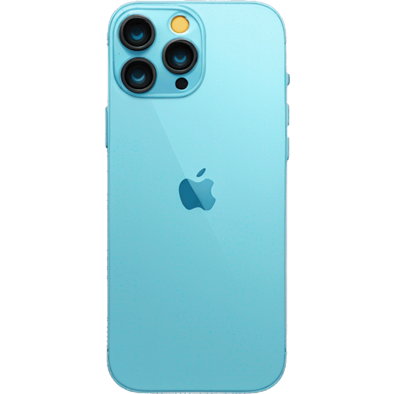 iPhone 13 Pro in light blue colour emoji