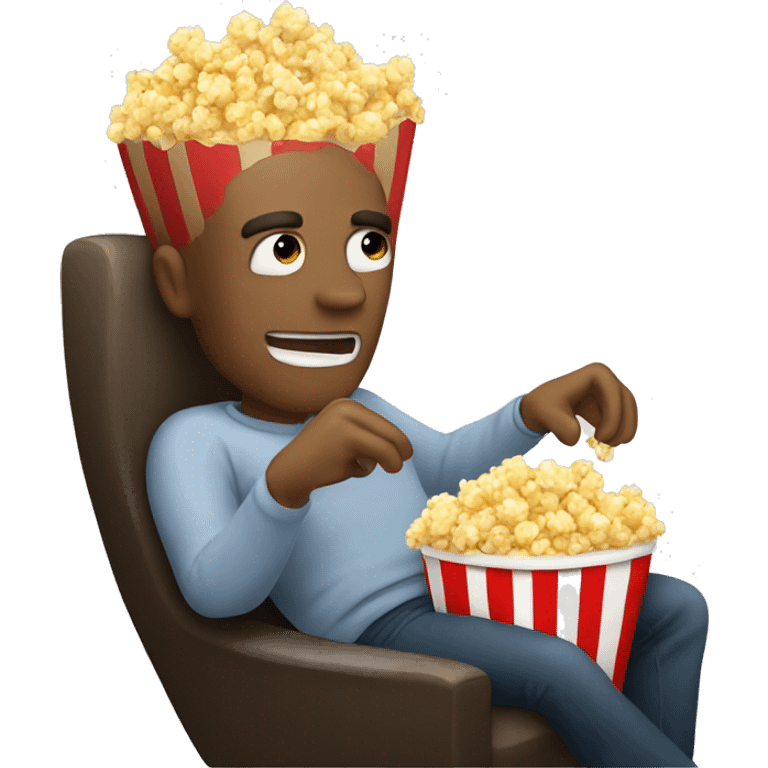 Lean back With Popcorn  emoji