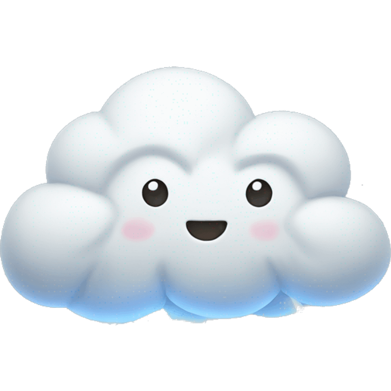 snow cloud with lightning  emoji