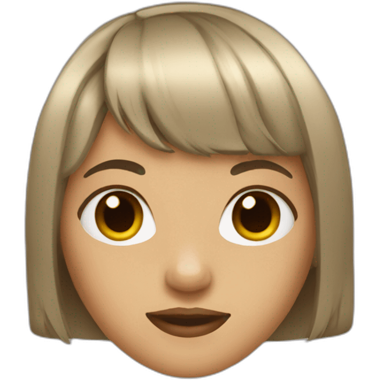 girl with bangs emoji