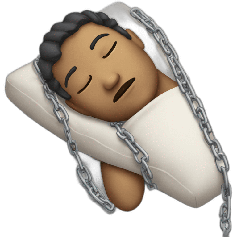 person-sleeping-chained emoji