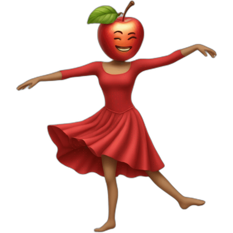 dancing apple emoji