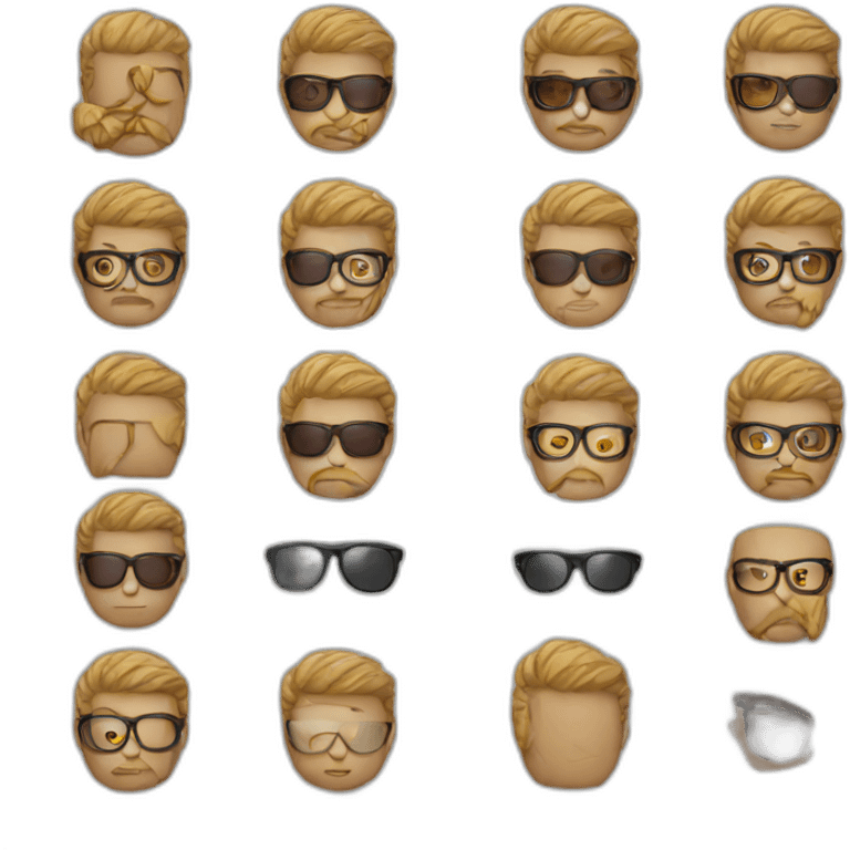 hipster emoji