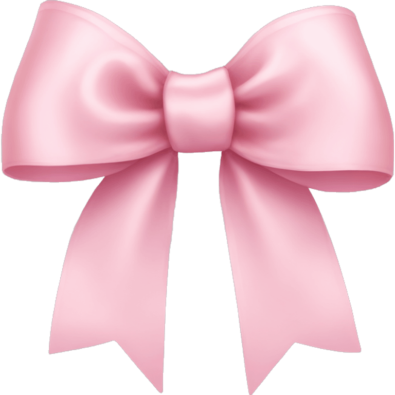 light pink ribbon bow emoji