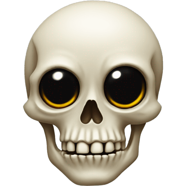 Skull with a eye emoji