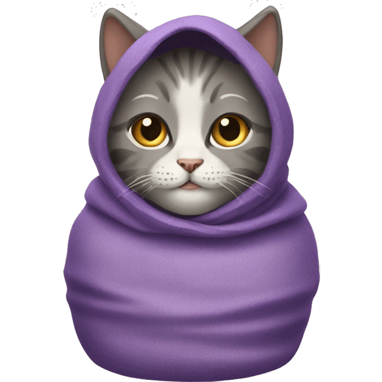 Cat babushka doll emoji