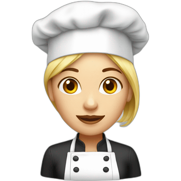 White women chef cook emoji