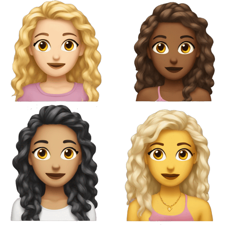 emoji vibe beautiful girls emoji