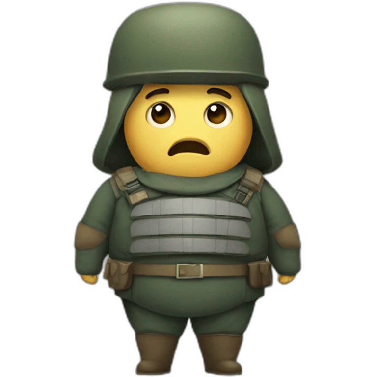 fat soldier emoji