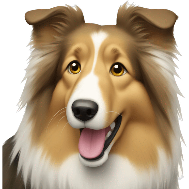 Rough collie emoji