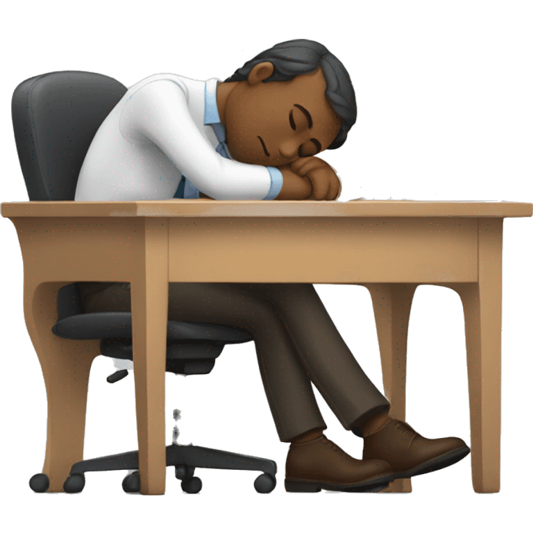 employer sleeping at the desk  emoji