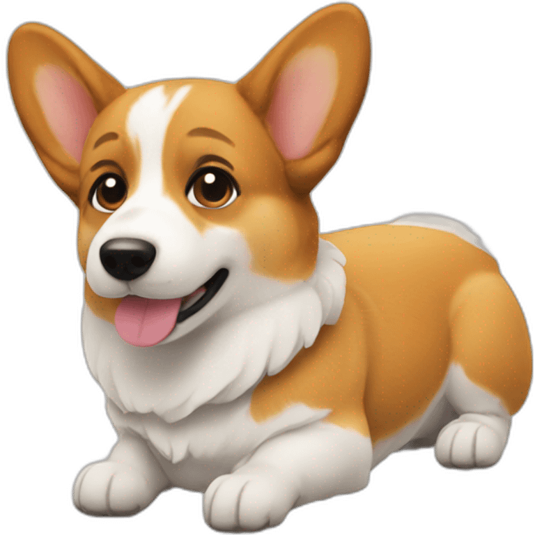 Virgin corgi emoji