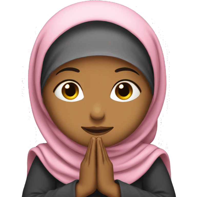 hijabi praying emoji