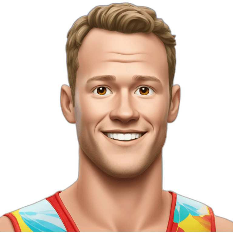 Jonathan Toews as rainbow beach bum emoji