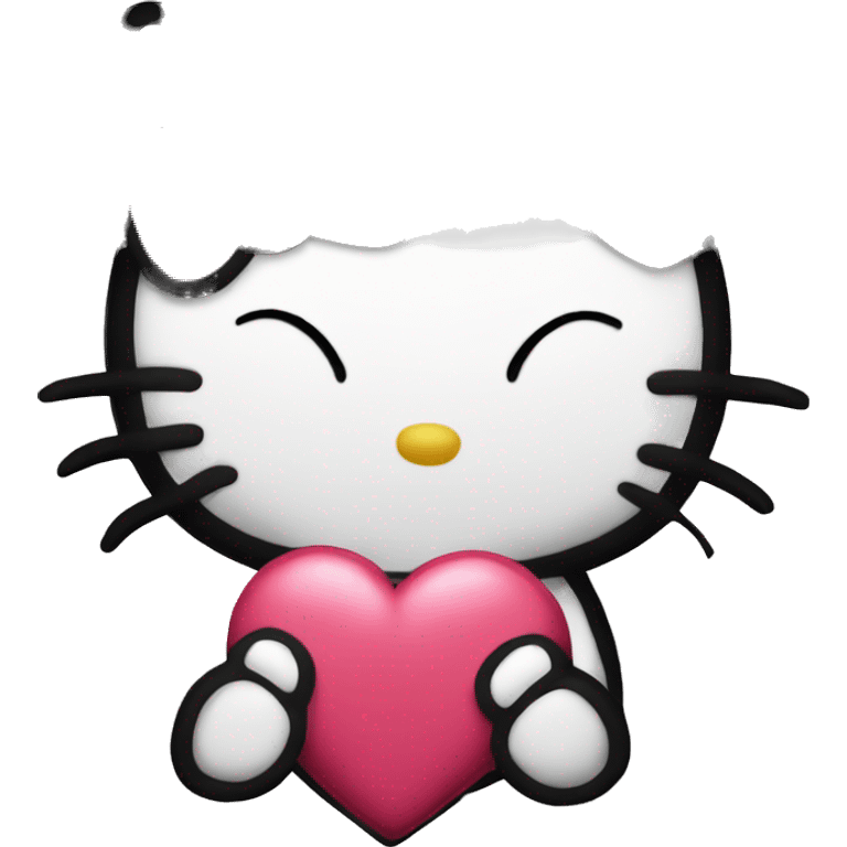 Hello Kitty love emoji