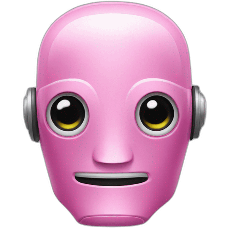 Pink robot emoji