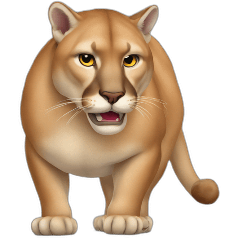 obese cougar emoji