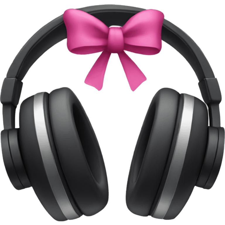 Headphones with bows emoji