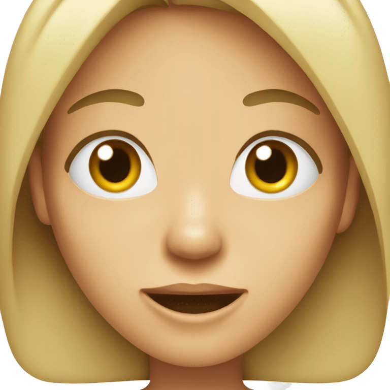 Female with big mouth  emoji