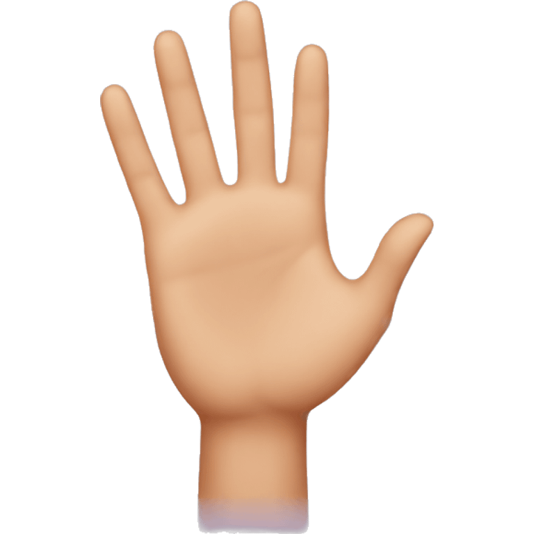 Glee hand emoji