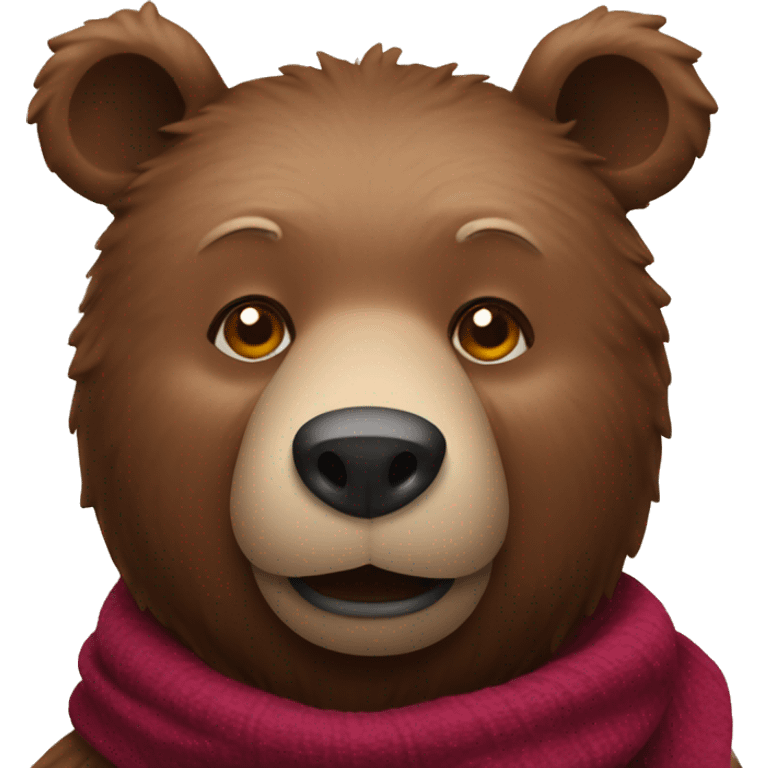 Bear with mulled wine  emoji