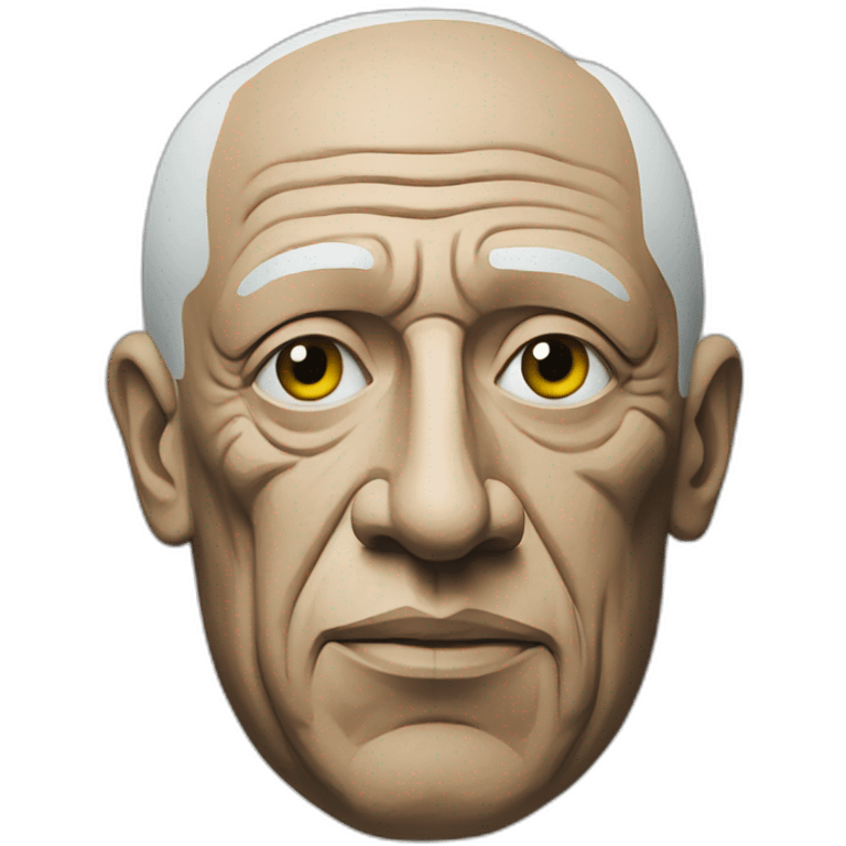 Pablo Picasso peinture emoji