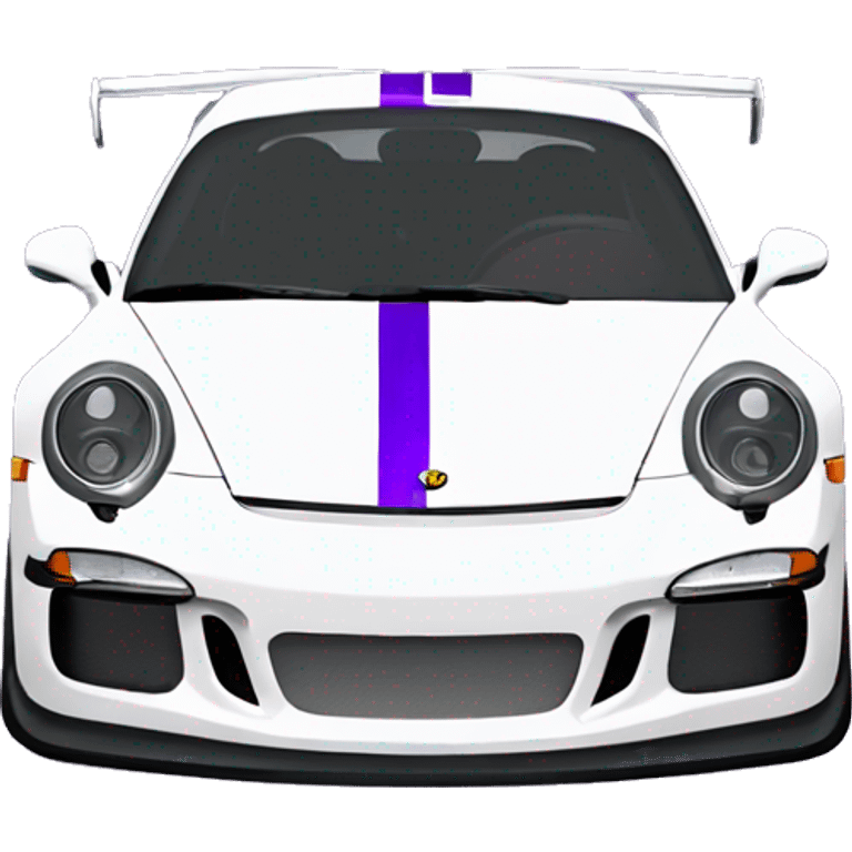 A Yamaha 250 driving a Porsche 911 GT3 modded with camber and is white and purple emoji