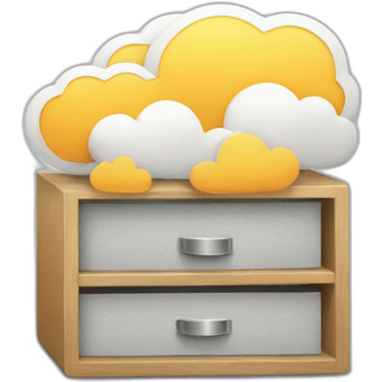 Cloud storage emoji