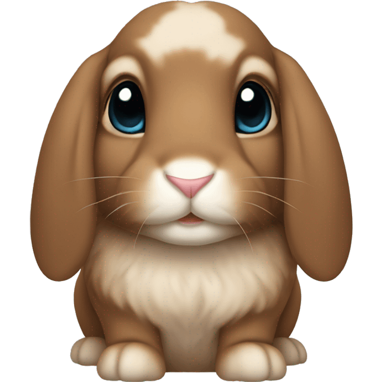 brown lop ear bunny emoji