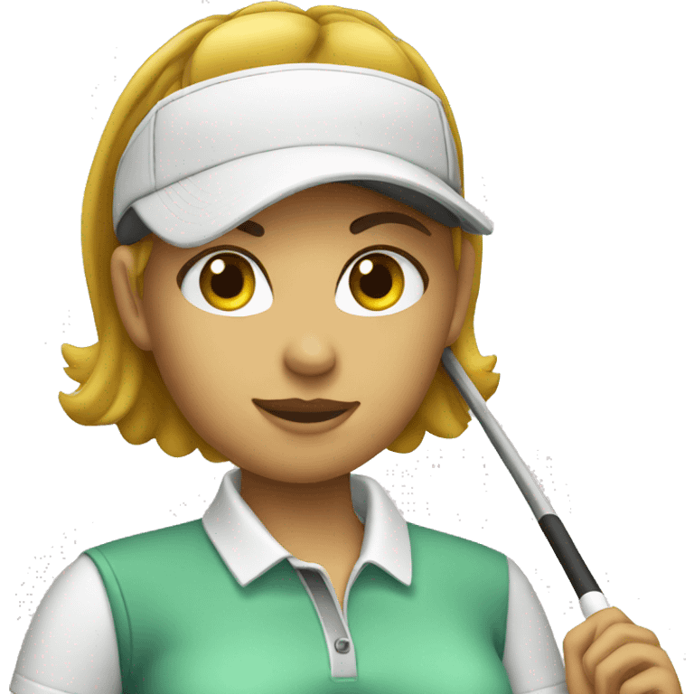 female golf player emoji