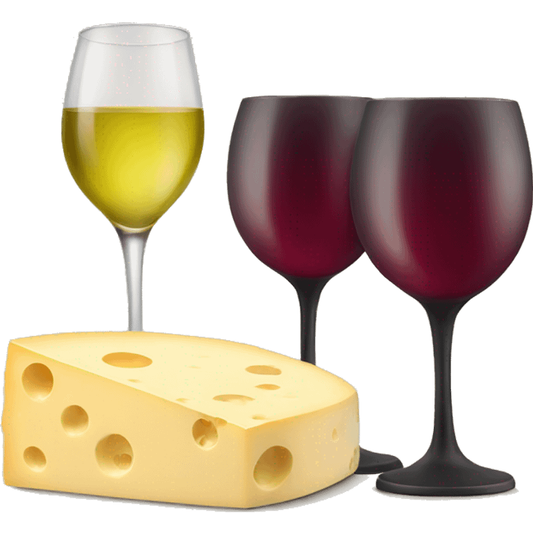 Cheese and wine emoji