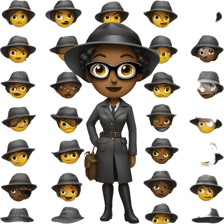 private detective  woman emoji