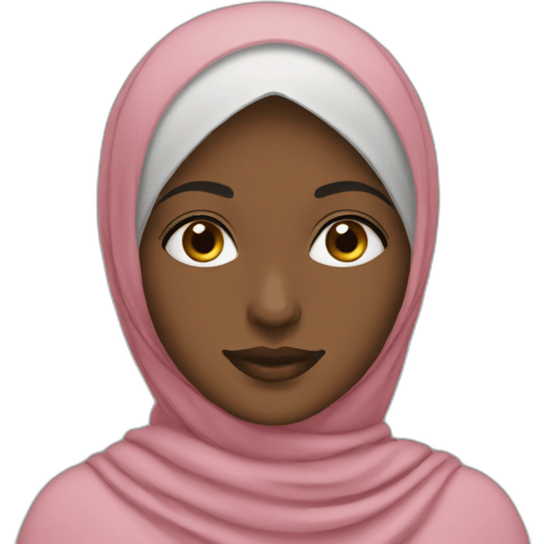 hijabi black emoji