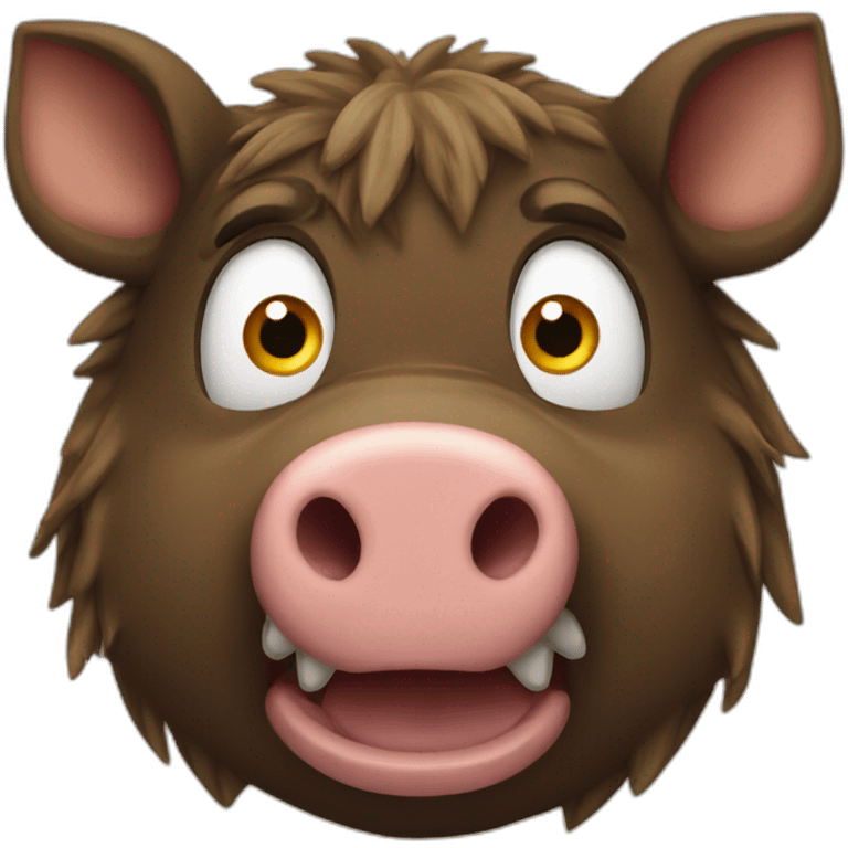 boar shocked emoji