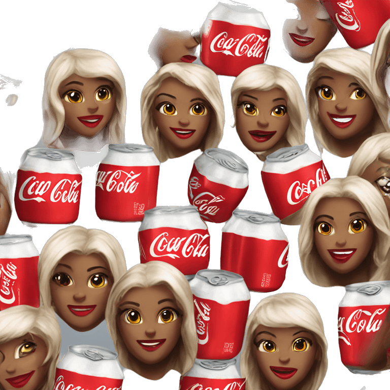 Coca Cola beauty queen emoji