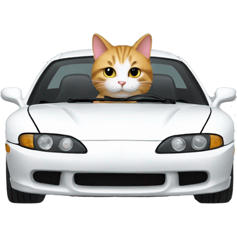 Cat driving supra emoji