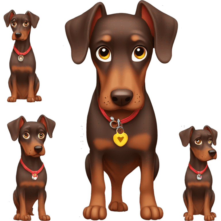 Red Dobermann emoji