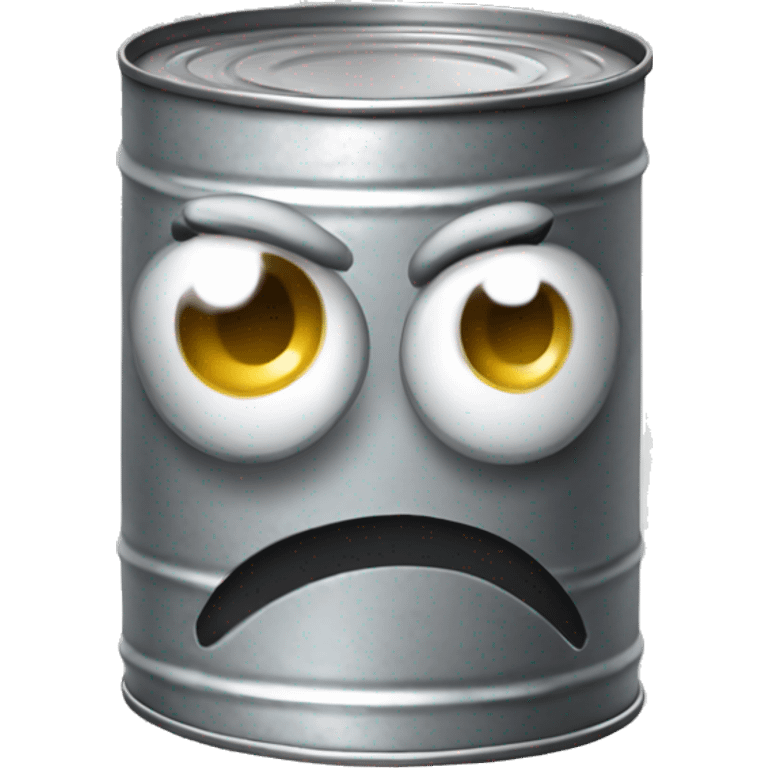 Useless dented metal can emoji