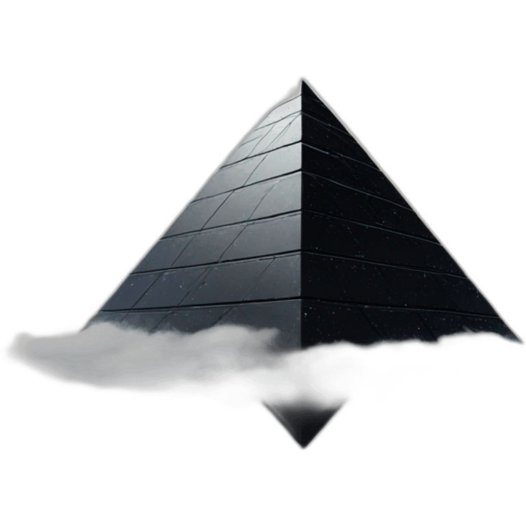 a-futuristic-black-pyramid-on-cloud emoji