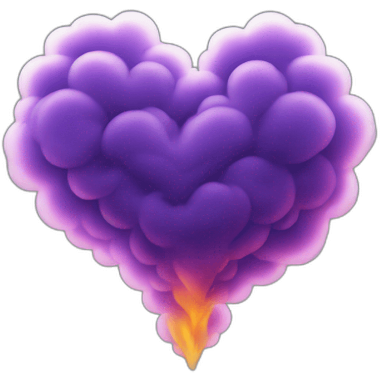 heart shape smoke emoji