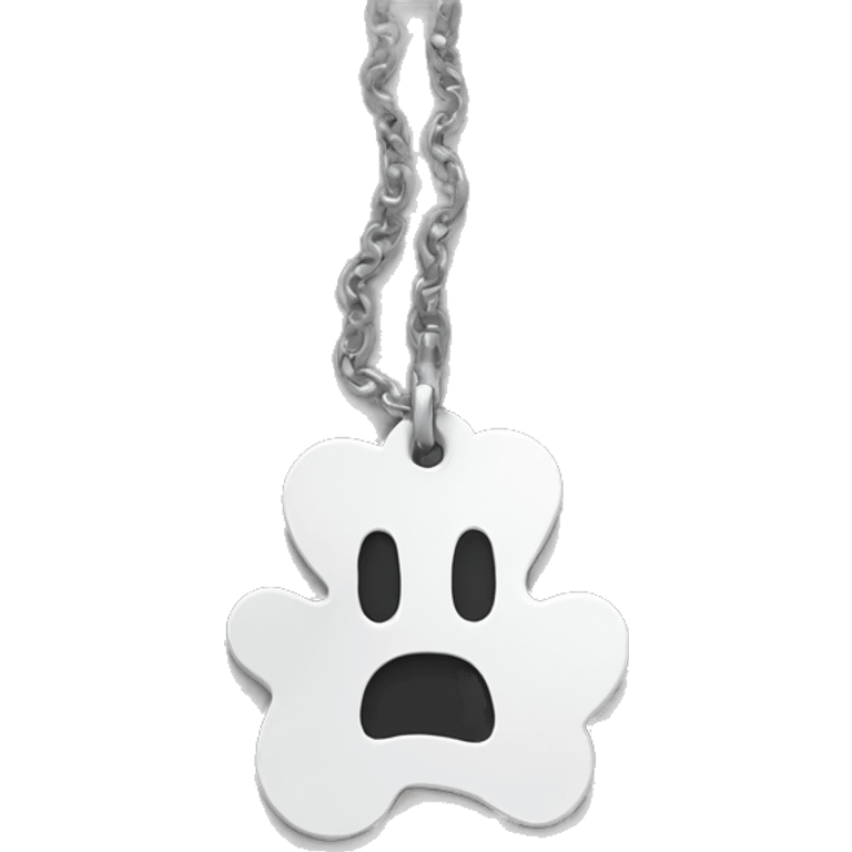 a bone shaped dog tag emoji