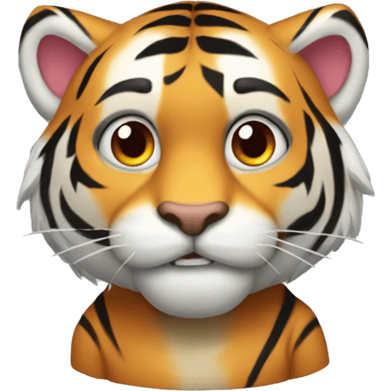 A tiger gaming emoji