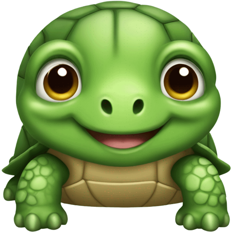 A cute little turtle emoji