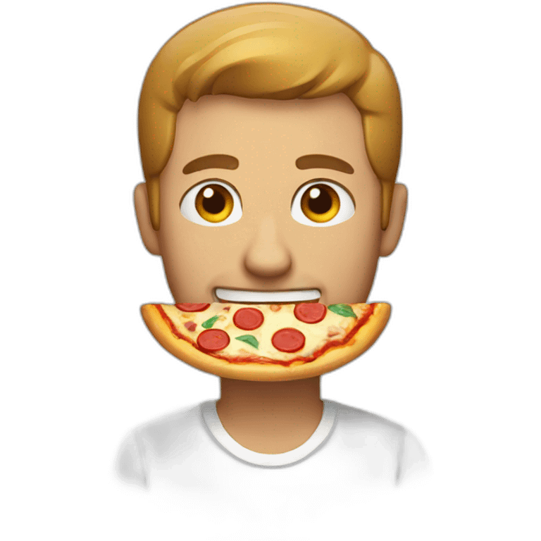 Men with pizza emoji