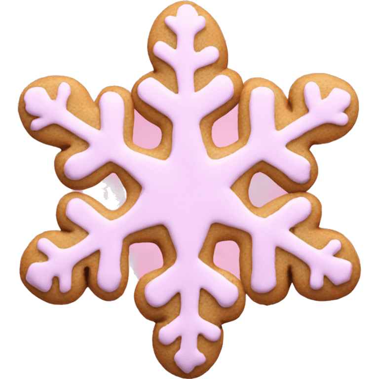 pink snowflake cookie  emoji